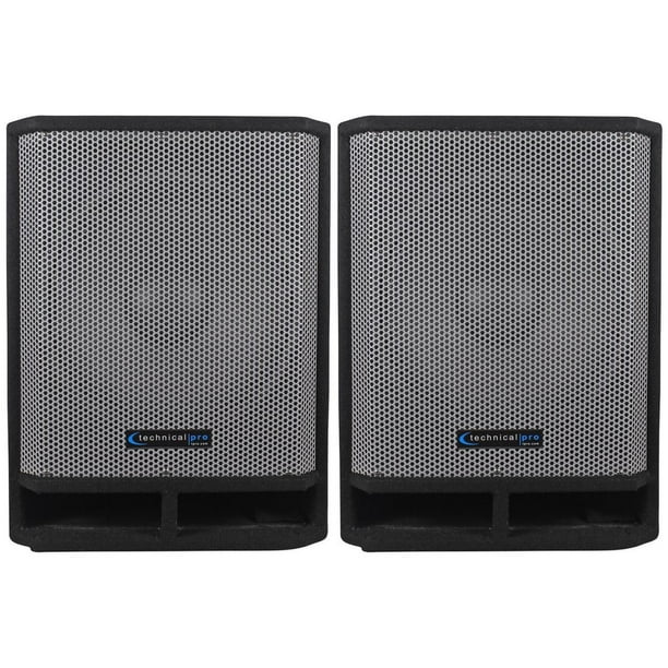 (2) Technical Pro THUMP15 Thump 15" 2600w Passive DJ Carpeted