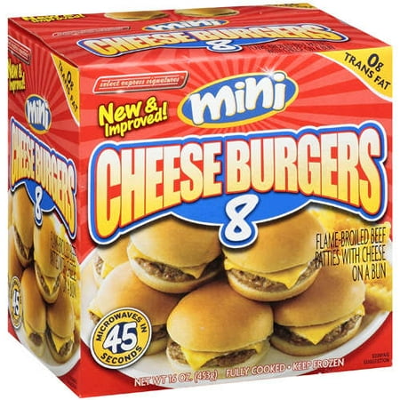 Select Food Products Select Express Cheese Burgers, 8 ea