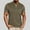 Army Green, variant on YLSDY Mens Henley Shirts Color Block Trendy Collarless Tops Casual Stretch Summer Lightweigh Waffle Short Sleeve T-Shirt with Pocket Dark Blue XXXL