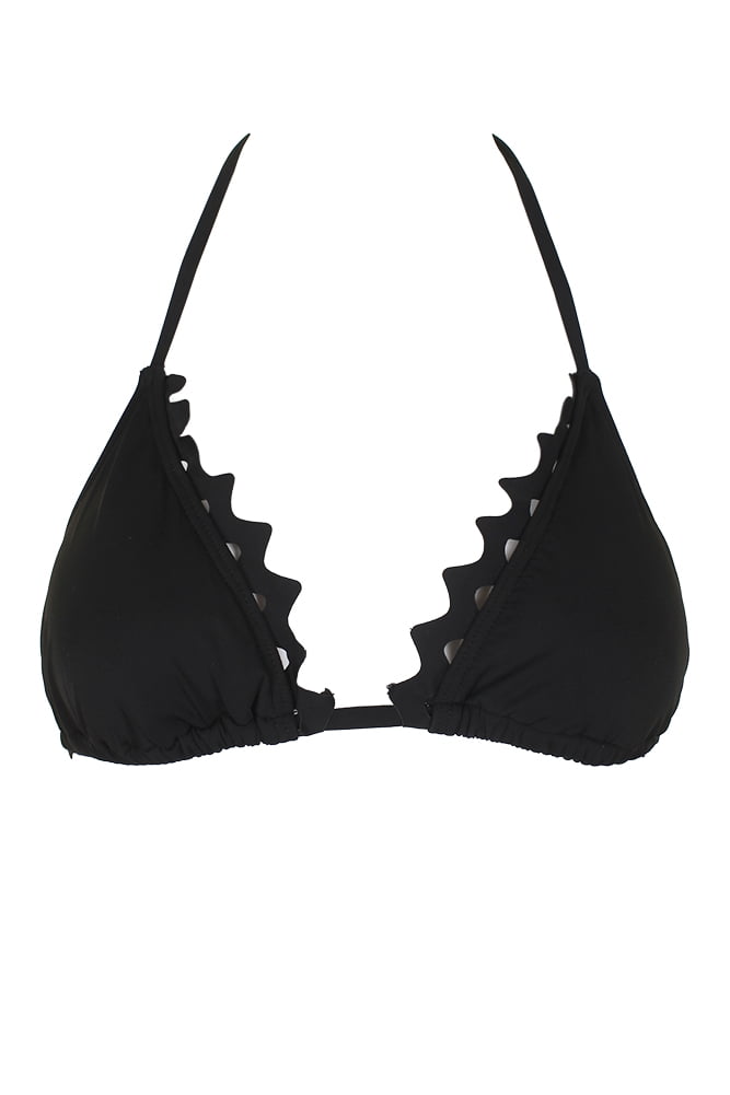 triangle scallop bikini top triangle scallop bikini top