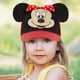 thumbnail image 2 of Gorra de béisbol con orejas de Minnie Mouse de Disney para niños de 2 a 4 años, color rojo, 2 of 6