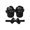 Black, variant on Baby First Walking Shoes With Matching Headband Breathable And Soft Soles Infant Shoes