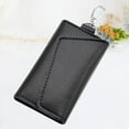 thumbnail image 2 of WORGEOUS Piel de vaca Funda para llaves de coche con cremallera Bolsa de almacenamiento para llaves Colgante en la cintura Soporte para llaves para hombres y mujeres (Negro), 2 of 8