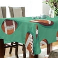 thumbnail image 5 of Yayeee Tablecloths 54" x 72" Rectangle Wrinkle Resistant Party Table Cover, Green American Footballs, 5 of 8