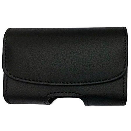 Premium Classic Style Hook and Loop Pouch case with Belt Clip for Tandem Diabetes Care T:Slim X2 Pump (Black/Horizontal/1)