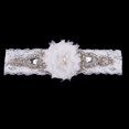 thumbnail image 3 of Liga Nupcial de Cristal Yuyangstore Liga de Encaje de Boda Blanco, 3 of 7