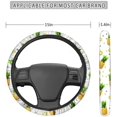 thumbnail image 2 of Galaxy Space Steering Wheel Cover Breathable Auto Car Steering Wheel Cover for Men Universal 15 Inches Blue Customized Gift, 2 of 4