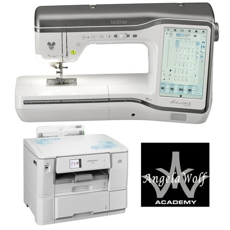 Brother Stellaire Innov-is XJ2 Sewing and Embroidery Machine + Bonus Brother PrintModa Fabric Printer HLJF1