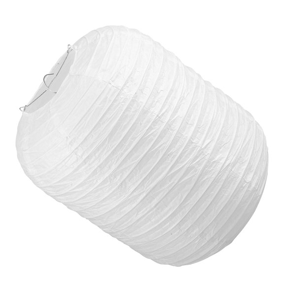 WEAVILUX Foldable White Paper Lantern Pendant Lamp Shade with Elegant Design for Home and Party Decoration