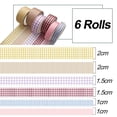 thumbnail image 2 of Tape Set, 6 Rolls, Decorative Tape, Journaling Tape, Decorative Tape for Crafts, Decorative Craft Washi Masking Tape, 2 of 5
