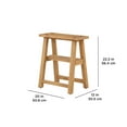 Better Homes & Gardens Parkridge Solid Wood Narrow Accent Styling Table, Natural Oak finish, by
