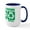 White/Navy Inside, variant on CafePress - Rethink The Future, Recycle Large Mug - 15 oz Ceramic Large White Novelty Mug