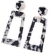 thumbnail image 2 of Qarigey 1 par de aretes cuadrados con estampado de leopardo, joyería exagerada, recuerdos de fiesta, accesorios de moda, regalos para mujeres, rojo Ropa, zapatos y accesorios Miscelánea Negro Qarigey AP010173-03, 2 of 6