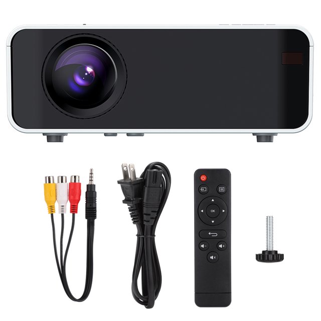 Proyector, Proyector LCD portátil W80 480p 3D Proyector portátil Diseño elevado