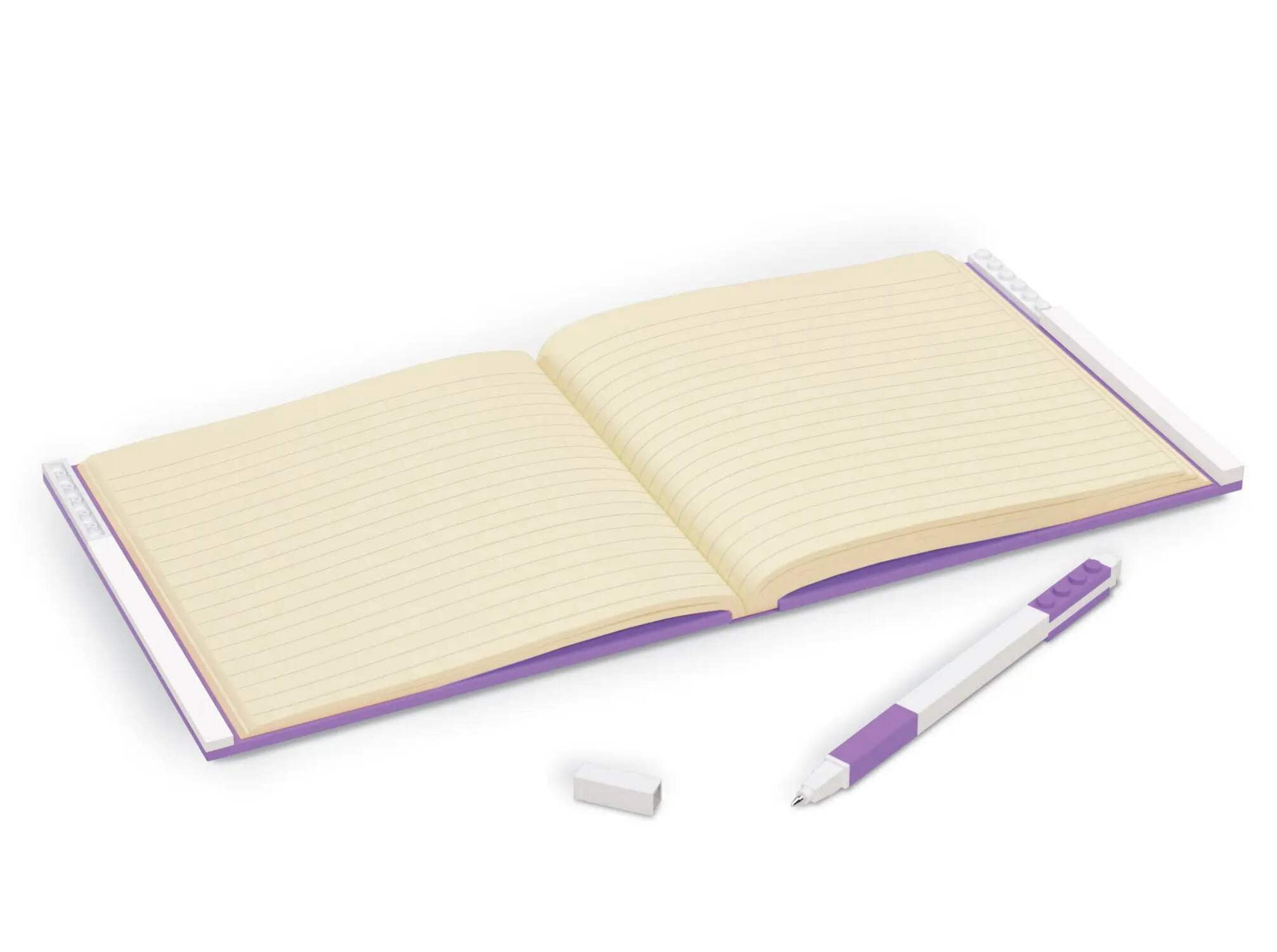 LEGO Stationery Locking Notebook with Gel Pen - Lavender (52445)