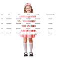 thumbnail image 3 of Otqutp 3 Piece Girls Dress Set Medical Style Nurse Themed Short Sleeve Dress Outfit with Headwear Apron Kids Fall Halloween Dress Up Clothing, 3 of 9