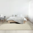 thumbnail image 3 of Luxe Weavers Modern Geometric Wave Cream 6x9 Area Rug, Stain Resistant Carpet, 3 of 9
