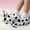 White, variant on Babysbule Womens Shoes Cartoon Cute Plush Cow Warm And Thick Slippers, Non-slip Comfortable Household Cotton Shoes