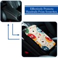 thumbnail image 5 of Bowling Soft Furry Printed Car Armrest Cover 12.5x8.2 Inch - Comfortable Armrest Accessories Mat, 5 of 6