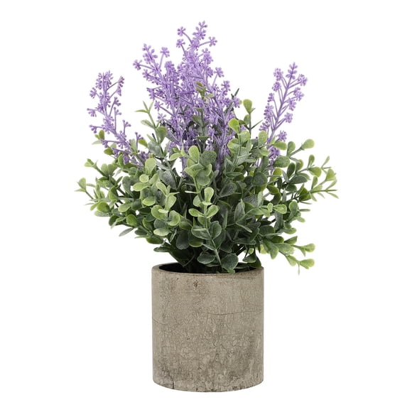 OUNONA 1Pcs Decorative Potted Plants Green Faux Lavender Flowerpot Decoration Home Office