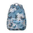 thumbnail image 1 of Butterfly Student School Backpack for Student Cute Colorful Floral Pattern Bookbag Artistic Aesthetic Design for Butterfly Lovers Tropical Fashion Style, 1 of 6