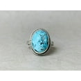 thumbnail image 6 of Heaven Crafts Blue Turquoise Ring Birthstone Statement Ring 925 Sterling Silver Bohemian Jewelry, 6 of 6