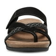 thumbnail image 3 of Earth Origins Womens Ossi Slide-On Sandals for Casual, Arch Support, and Everyday - Black - 7.5, 3 of 6