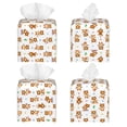 thumbnail image 2 of Saiise Tigers go in for Sports Pattern Square Leather Tissue Box Cover for Home Office Car Table, PVC Waterproof Durable Stylish Design, 2 of 7