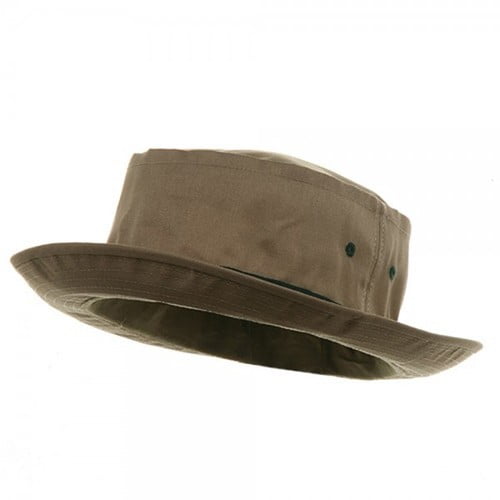 Bucket Hat - Khaki With Dk Green 