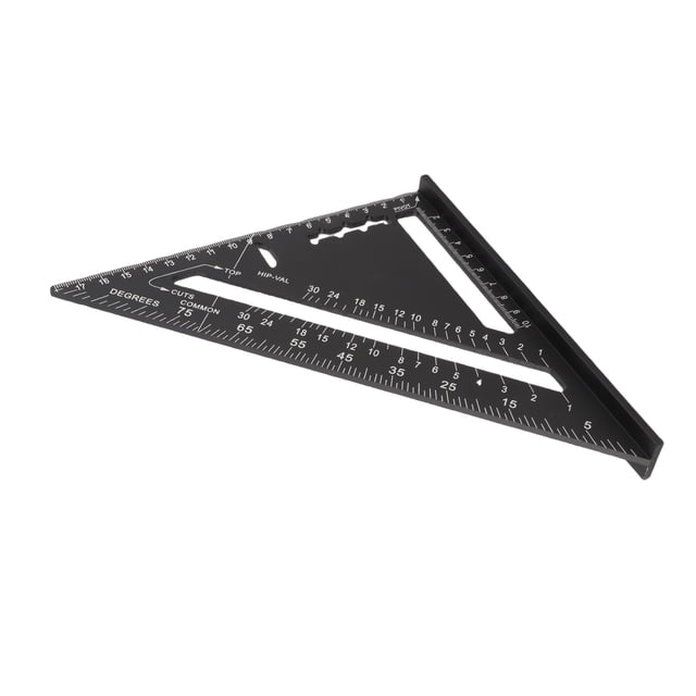 Regla Triangular, Escala Transparente De 7 Pulgadas, Cuadrado De Carpintero, aleación De Aluminio, Alta Precisión Para Trazar