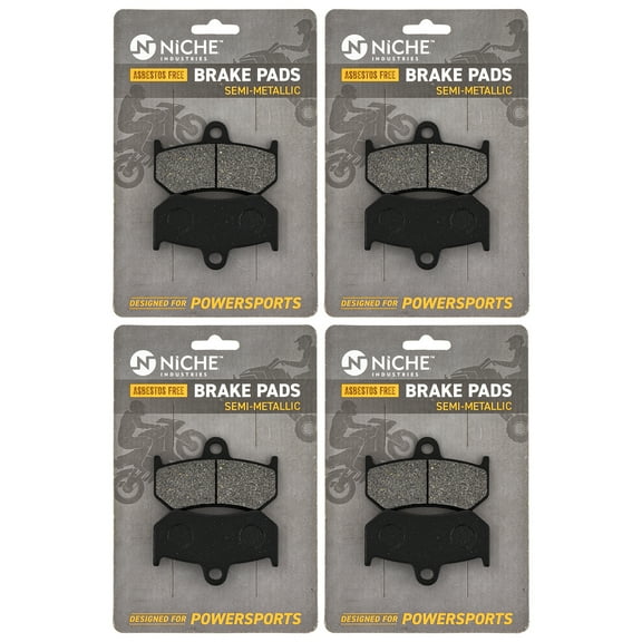 Niche Brake Pad Set for Yamaha Apex FX RX1 RS Vector Rear Semi-Metallic 4 Pack 519-KPA2638D