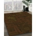 thumbnail image 3 of Ahgly Company Machine Washable Indoor Rectangle Transitional Dark Bronze Brown Area Rugs, 5' x 8', 3 of 7