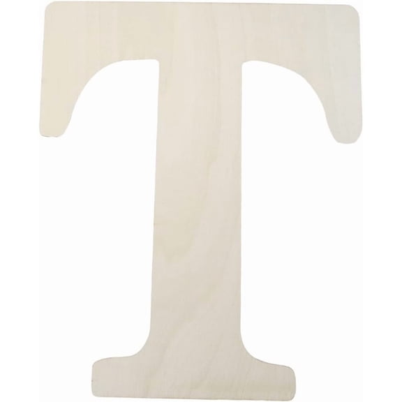 11.8 x 14.8 Inch Large Wooden Letter T Wood Cutouts Alphabet MDF Blank Unfinished Paintable White Word Craft Board Sign Piece for DIY