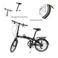 thumbnail image 6 of Green Zone Lightweight Alloy 20" Folding Bike for Adults with 7-Speed Shimano Shifter, Bike Carrying Bag Included, Foldable Commuter Bicycle, Black, 6 of 7