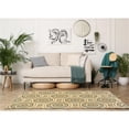 thumbnail image 2 of Bowery Hill Modern Combs Polyester 5'x7' Area Rug in Cream & Aqua, 2 of 6