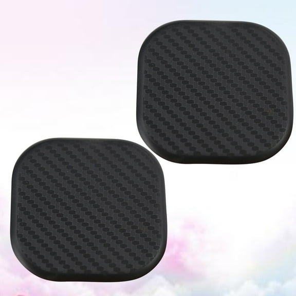 Topbathy 4Pcs Black Car Cup Mat Durable Material Non Slip Car Cup Holder Pads for Vehicles
