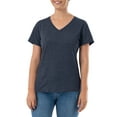 thumbnail image 2 of Time and Tru Women's Slub T-Shirts and Tank Top, 3-Pack, 2 of 16