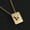 B, variant on MATROOY 18K Gold Plating 12 Zodiac Sign Constellations Horoscope Stainless Necklace-A