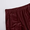 thumbnail image 3 of QATAINLAV Womens Velvet Lounge Pant Loose Fit Wide Leg Sweatpant Casual Elastic Waist Athletic Yoga Pants Outdoor Side Pockets Trousers Wine S Lightning Sales, 3 of 9