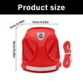 thumbnail image 5 of Adjusting Net Dog Harness For Reflective Designs Easy Wear Chest Strap for Small Dog Walking Gear, 5 of 20