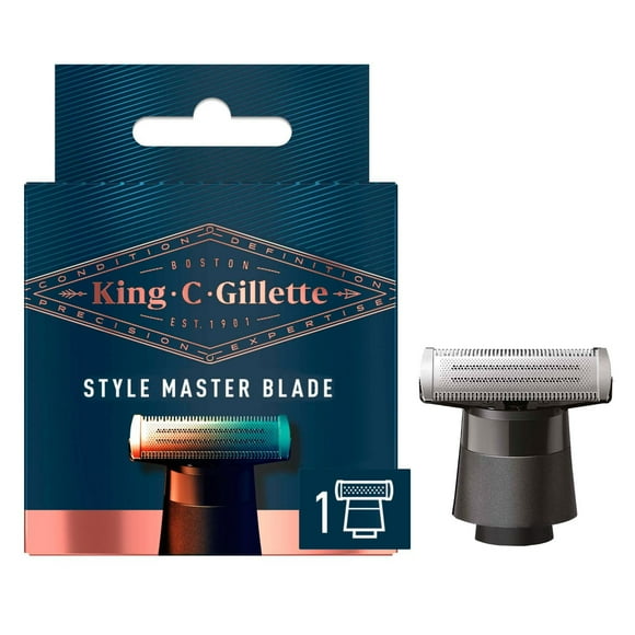 King C. Gillette Style Master Blade Refill with 4-Directional Metal Razor Blades