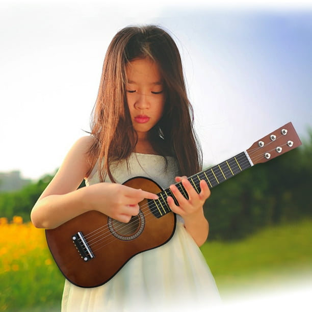 Guitare pour Enfants de 23 Pouces, Guitare pour Enfants de 23 Pouces, avec Médiator pour Fournitures Pédagogiques, Amateurs d'Éducation Musicale Débutants