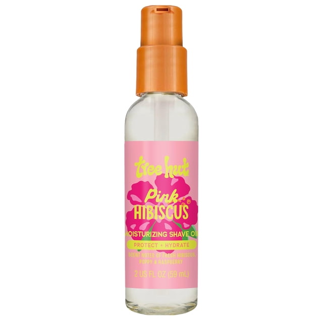 Aceite de afeitar Tree Hut con aroma a hibisco rosa, 60 ml