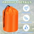thumbnail image 3 of Bolsa de almacenamiento impermeable Uxcell, bolsa de almacenamiento exterior portátil con tapa de polvo, ligera, 6 x 12 pulgadas, naranja, 3 of 7