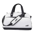 thumbnail image 3 of Bolsa de golf para viajes, bolsa de lona para fin de semana, bolsa de noche, bolsa deportiva resistente al desgarro para gimnasio. Blanco, 3 of 8
