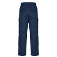 thumbnail image 5 of Dagugfen Mens Cargo Pants Fall Winter Drawstring Elastic Waist Loose Solid Color Lightweight Outdoor Hiking Pants Pockets, 5 of 7