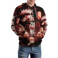 thumbnail image 5 of Jujutsu Kaisen Hoodie 3D Print Pullover Hooded Long Sleeve Sweatshirts Tops Blouse with Pocket for Mens Womens, 5 of 6