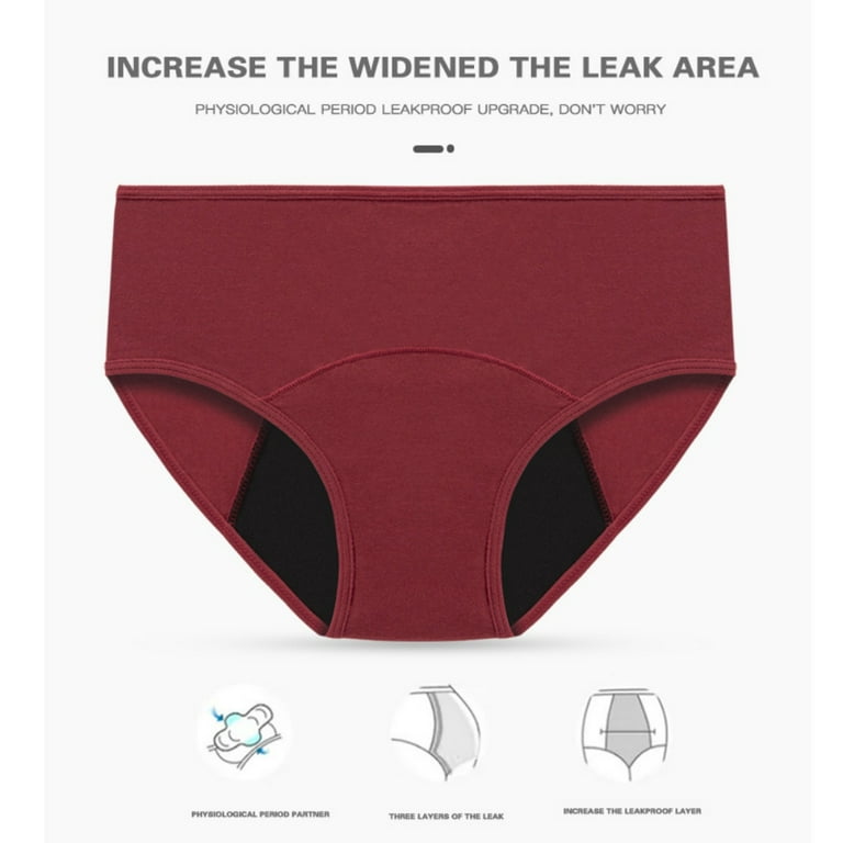  Women Menstruation Briefs Teen Girls Period Underwear Leak  Proof Panties XS