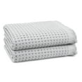 thumbnail image 5 of Lycia 2 Pcs Turkish Cotton Waffle Bath Towel, 5 of 5