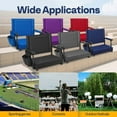 thumbnail image 4 of SPECSTAR Stadium Seats with Back Support and Cushion, 2 Pack Portable Bleacher Chairs with Cup Holder and Shoulder Strap, 4 of 9